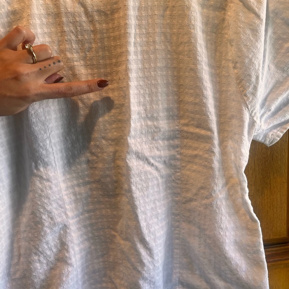 Tie-sleeve Evie Top in Textured Gingham - Size 4 - Picture 7 of 8